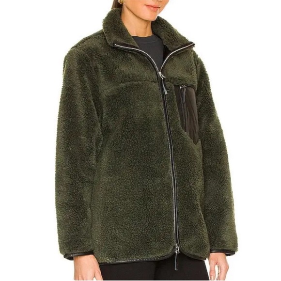 Anine Bing Ryder Jacket, Olive Green, Large, $375 - Picture 5 of 7